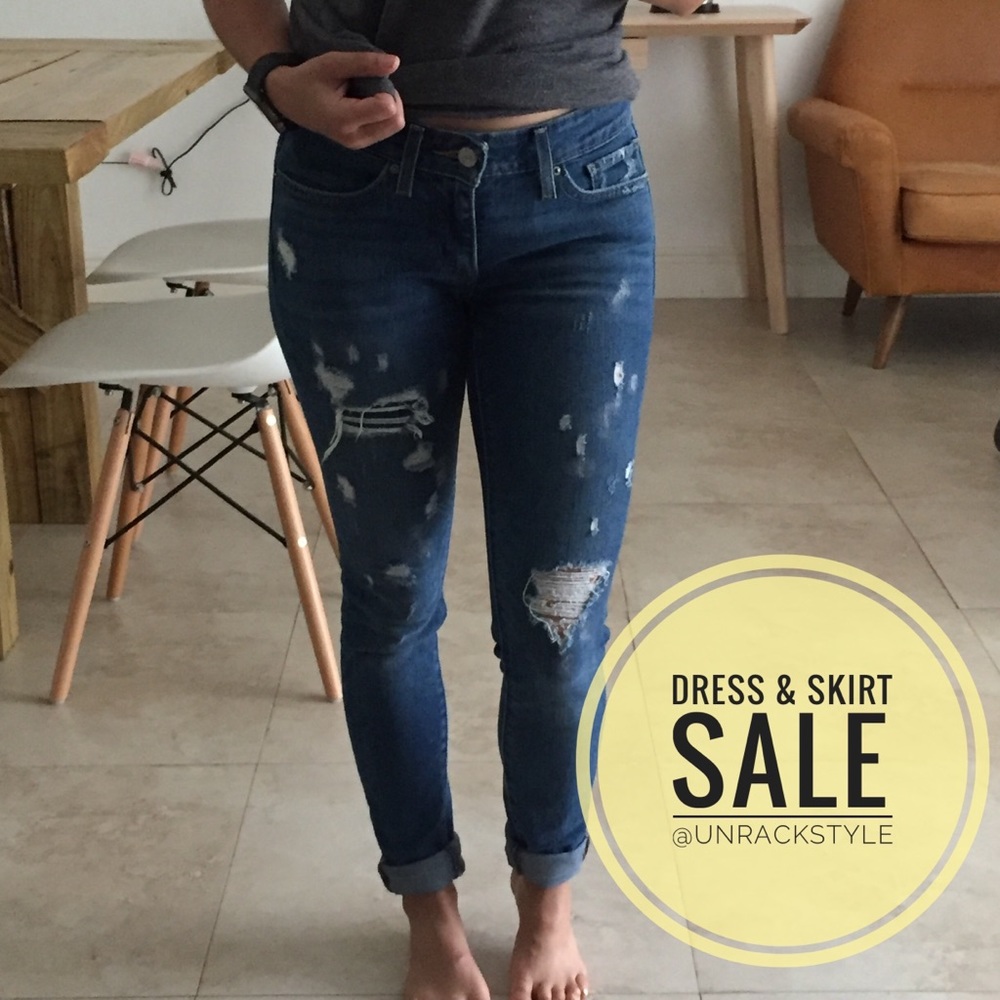 Woman’s Levi’s Distressed Jeans